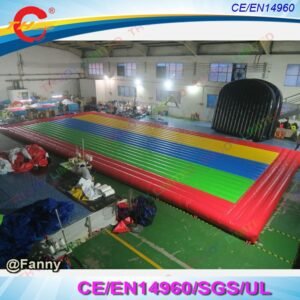 To Door 12x6m Rainbow Giant Commercial Pvc Inflatable Jump Pad Jumping Mattress Bouncing Mats - 2