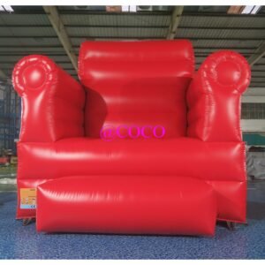 To Door Hot King Throne Inflatable Chair Giant Bouncer For Party