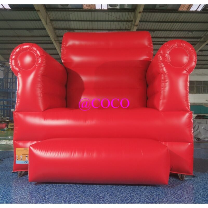 To Door Hot King Throne Inflatable Chair Giant Bouncer For Party