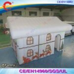 To Door Inflatable Grotto Merry Christmas Santa Tent Xmas Cabin House - 4