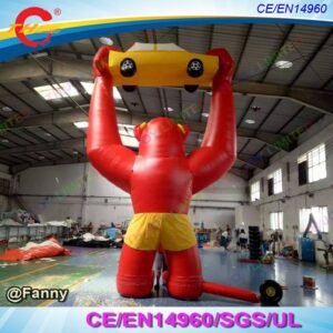 To Door 20ft 6m Giant Inflatable Gorilla Cartoon Pvc Monkey Model Outdoor Advertising - 2