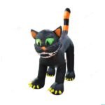 To Door 20ft 6m Cat Giant Halloween Inflatable Black For Outdoor Party Decoration
