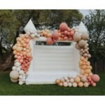 Outdoor Inflatable Wedding Jumper Bouncer White Party Castle House 4x4m-13x13ft - 3