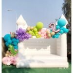 Outdoor Inflatable Wedding Jumper Bouncer White Party Castle House 4x4m-13x13ft - 4