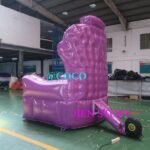 To Door Custom Advertising Giant Inflatable King Throne Pvc Chair For - 4