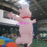 To Door Giant Inflatable Pig Cartoon For Restaurant Advertising Chef Outdoor - 4
