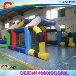 To Door Portable Outdoor Giant Soccer Kick Target Game Inflatable Football Gate Goal For Kids - 2