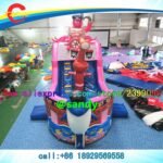 To Door Commercial Rental Kids Single Lane Pirate Inflatable Slide Toy Dry Slides - 2