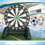 To Door Inflatable Kids Throwing Darts Sport Carnival Games Giant Foot Soccer Football Dart Board