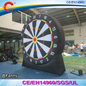To Door Inflatable Kids Darts Sport Carnival Games Giant Foot Soccer Football Dart Board - 2