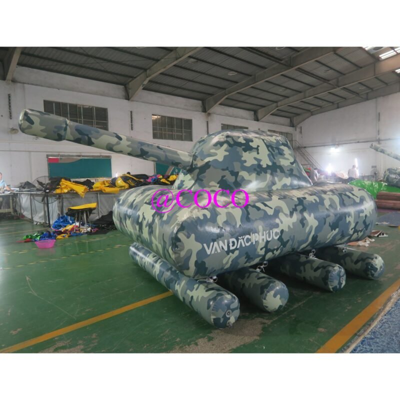 To Door Inflatable For Paintball Game Tank Bunkers Obstacle Model Promotion