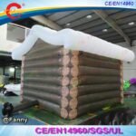 To Door Christmas Decoration Inflatable House 5x5m Giant Santa Grotto Tent - 5