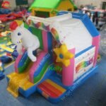 Air Horse Inflatable Bouncer Castle With Slide For Beautiful Bouncy Jumping House Kids - 3