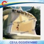 White Inflatable Wedding Jumper Bouncer Castle Jumping Bed Bouncy Bounce House - 2