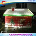 Door Led Light Giant Inflatable Christmas House For Commercial Santa Grotto - 3