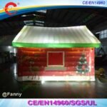 Door Led Light Giant Inflatable Christmas House For Commercial Santa Grotto - 4
