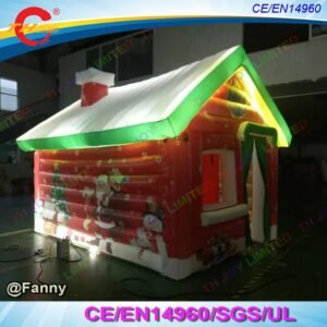 Door Led Light Giant Inflatable Christmas House For Commercial Santa Grotto - 2