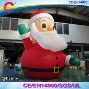 Door Outdoor 8m High Giant Inflatable Santa For Big Claus Father Cartoon Christmas - 2