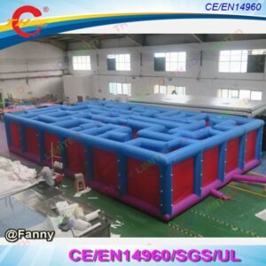 To Door 10x7m Inflatable Haunted House Maze Laser Tag Game Arena - 2