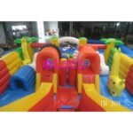 To Sea Port 10x4m Commercial Jungle Inflatable Slide Good Quality Animal Zoo Bouncy For Kids - 4