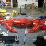 16 Feet Long Giant Inflatable Crab 5 Meters Decorative Airblown Crab- Toys - 5