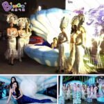 2 5m High Inflatable Seashell Giant Clam Shell - Toy - 4