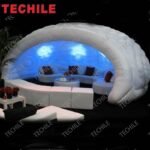 Air Dome Inflatable Luna Tent With Led Lighting Shell Shaped Bar For Events Party - 3