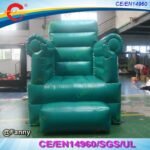 Green Color Inflatable Throne Chair For Children Party Events Photo Shooting Giant - 2