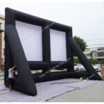 To Door Giant 8mx6m Inflatable Movie Screen 16 9 Projection Large Outdoor Portable Film Play - 2