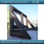 To Door Giant 8mx6m Inflatable Movie Screen 16 9 Projection Large Outdoor Portable Film Play - 5