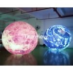 Giant Inflatable Earth Globe With Led Moon Ball Ground Planets Balloon Light For Events - 5