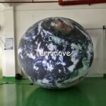 Giant Led Inflatable Moon Earth Sun Sphere Flying Helium Full Printing Balloon With Lighting - 6