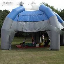 Blue 5 Legs Inflatable Spider Tent With Removable Sticker Gazebo Marquee Shelter For Different Events