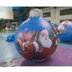 Colorful Giant Inflatable Christmas Ball Decoration For Party