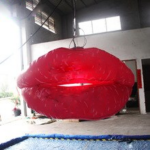 Special Designed 1 2m Inflatable Red Lips Air Blow Inkjet Light Model Valentine's Day Or Wedding Party Toys