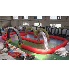 Portable Inflatable Bumper Car Border Go Kart Track For Kids Custom Air To Door