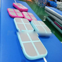 Hot Inflatable Mini Size Gym Mat 1x0 6x0 1m Air Block Board For Gymnastics Colorful Inflatale Airtrack With Pump