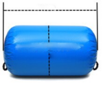 Blue Color Inflatable Air Roller For Yoga 100x85cm Barrel Gymnastics Training Track