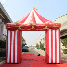 Portable Toy 4 8x1x4 8mh Inflatable Gate Arch Way Customized Red Arches Splendid Entrance