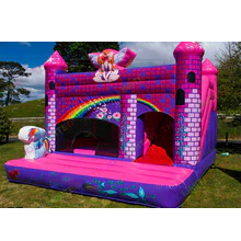 5x4m Inflatable Games Fairy Castle Bouncy Kids Bounce House With Slide