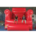 2m Giant Birthday Party Inflatable Throne Chair For Advertising Big Kids