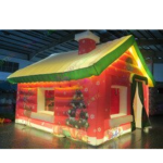 Design Large Led Lights Christmas Decorations Inflatable House Santa Claus Tent Grotto