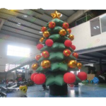 Giant 6m 20ft Height Inflatable Christmas Trees With Ball Ornaments For Store And Home Decoration