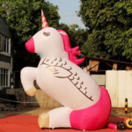 Customized 4m 5m 6m Height Giant Inflatable Unicorn Large Horse Toys
