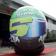 Newly Design 3x3 4x3 5mh Inflatable Bicycle Helmet Model Inflating Bespoke Racing Motor Decoration Toy For Match Use Ad