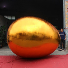 3x1 5mh 6x4 Inflatable Golden Egg Model Air Filled Customized Giant Easter Decoration Toy