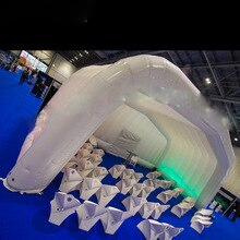 Portable Oxford Inflatable Event Shelter Tent With Led Lights Stage Cover Air Roof For Exhibition Or Concert