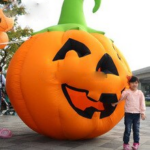 Mzqm Hot Giant Halloween Inflatable Pumpkin With Face For Advertising