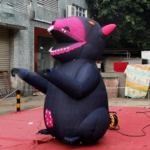 Customized 2 5m Height Giant Inflatable Mouse Large Rat Toys