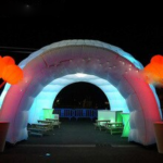 Attractive Large White Inflatable Igloo Marquee Event Air Dome Structure Disco Bar House Dj Booth Party Pavilion Tent With 2door